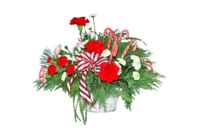 Candy Cane Basket